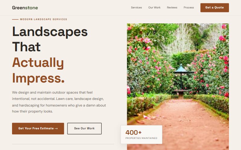 Greenstone Lawn & Garden homepage